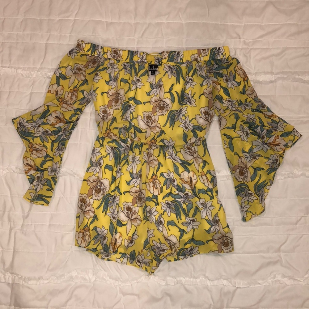 Lulu’s off-the-shoulder romper